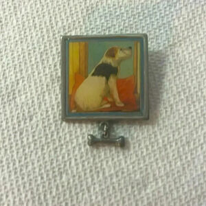 Vintage Marjolein Bastin Jack Russell Terrier Dog Brooch Pin 1999